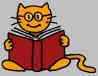 A reading cat!